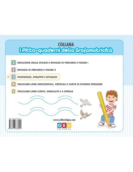 Pictocuaderno de grafomotricidad 3: Picado, rasgado y recortado grafomotor