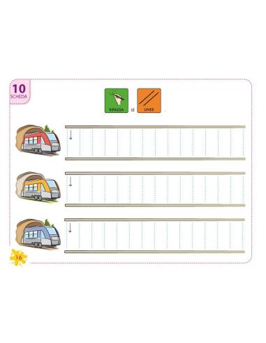 Pictocuaderno de grafomotricidad 4: Trazado de líneas horizontales, verticales y onduladas