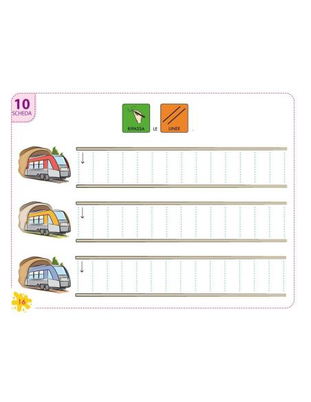 Pictocuaderno de grafomotricidad 4: Trazado de líneas horizontales, verticales y onduladas