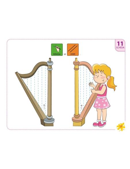 Pictocuaderno de grafomotricidad 4: Trazado de líneas horizontales, verticales y onduladas