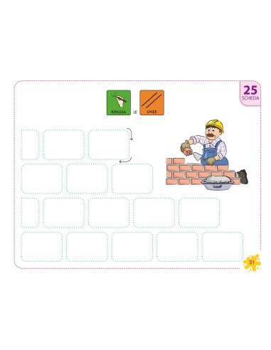 Pictocuaderno de grafomotricidad 4: Trazado de líneas horizontales, verticales y onduladas