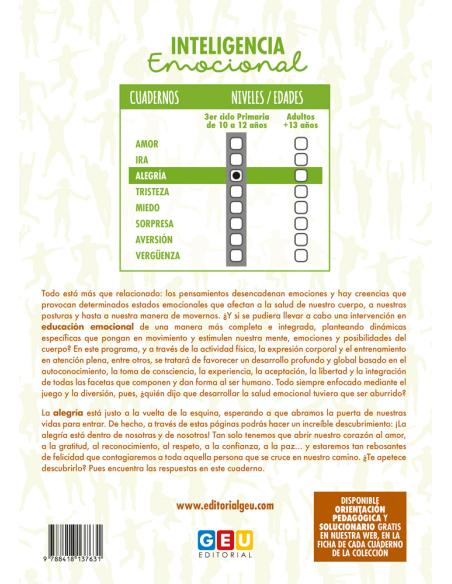 Inteligencia emocional: Alegría - 3º ciclo de primaria
