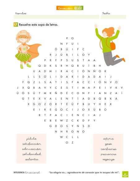 Inteligencia emocional: Alegría - 3º ciclo de primaria