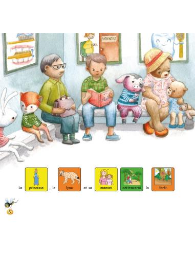 LA PRINCESSE VA CHEZ LE DENTISTE · AVEC DES PICTOGRAMMES