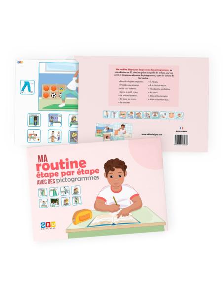 MA ROUTINE ÉTAPE PAR ÉTAPE AVEC DES PICTOGRAMMES (VERSION GARÇON)