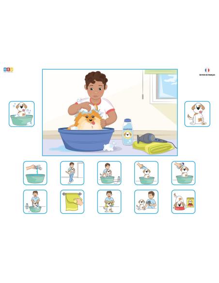 MA ROUTINE ÉTAPE PAR ÉTAPE AVEC DES PICTOGRAMMES (VERSION GARÇON)