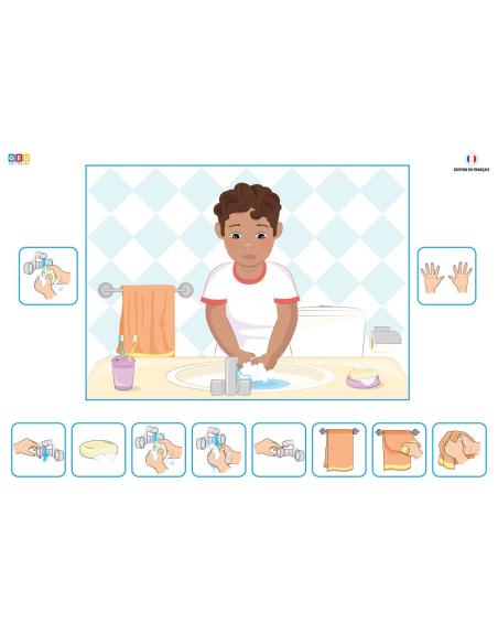 MA ROUTINE ÉTAPE PAR ÉTAPE AVEC DES PICTOGRAMMES (VERSION GARÇON)