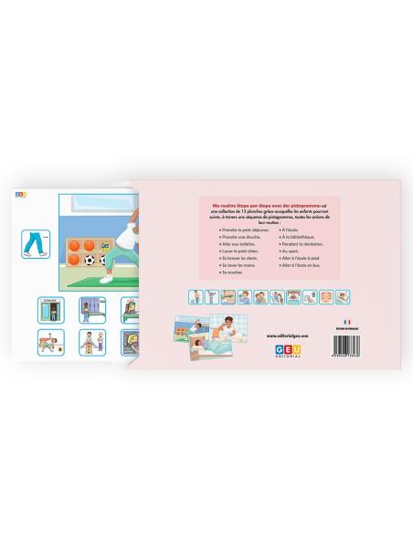 MA ROUTINE ÉTAPE PAR ÉTAPE AVEC DES PICTOGRAMMES (VERSION GARÇON)