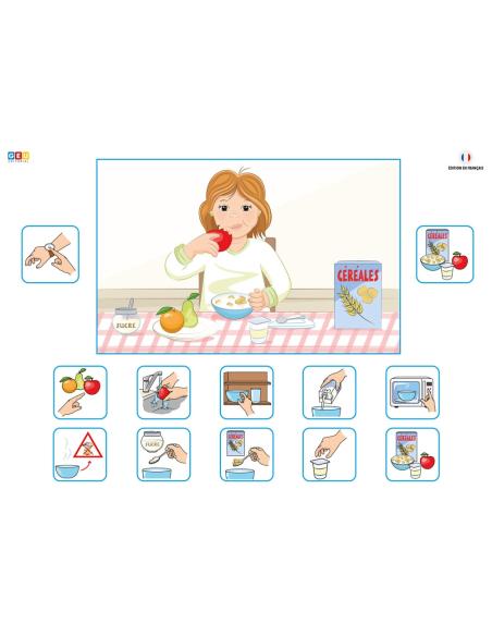 MA ROUTINE ÉTAPE PAR ÉTAPE AVEC DES PICTOGRAMMES (VERSION FILLE)