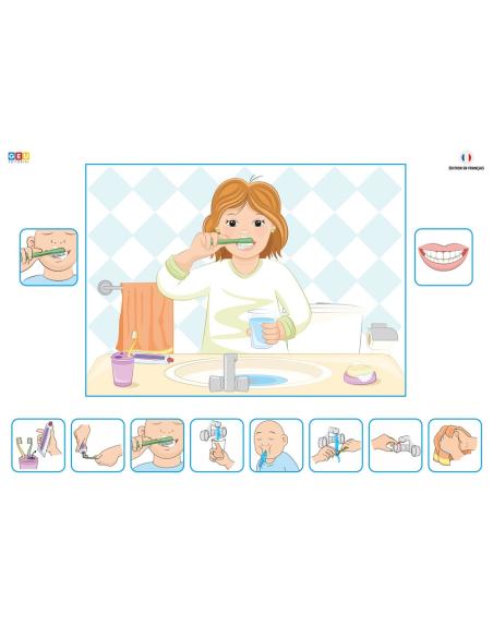 MA ROUTINE ÉTAPE PAR ÉTAPE AVEC DES PICTOGRAMMES (VERSION FILLE)
