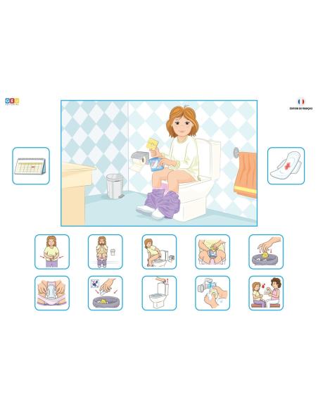 MA ROUTINE ÉTAPE PAR ÉTAPE AVEC DES PICTOGRAMMES (VERSION FILLE)