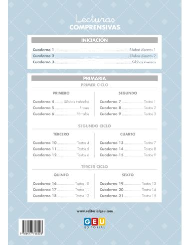 Lecturas comprensivas 2. Leo sílabas directas...