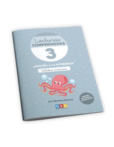 Lecturas comprensivas 3. Leo sílabas inversas. Pauta cuadrícula
