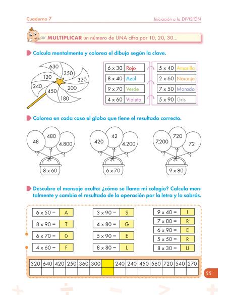 Cuaderno de Refuerzo de Matemáticas comprensivas - Cálculo 7
