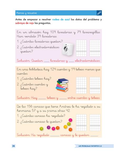 Mis Problemas Favoritos 2.2 Dos operaciones: Sumas y Restas