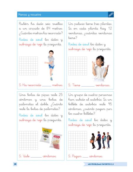 Mis Problemas Favoritos 2.3 Dos operaciones: Sumas y Restas y Una operación de Multiplicar