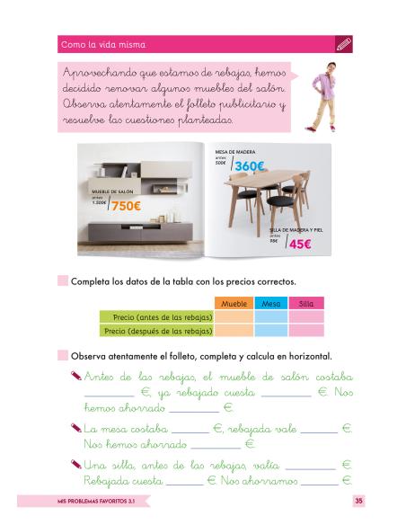 Mis Problemas Favoritos 3.1  Dos Operaciones: Sumas, Restas y/o Multiplicaciones