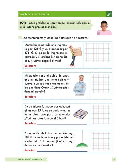 Mis Problemas Favoritos 4.1 - Dos Operaciones: Sumas, Restas, Multiplicaciones y/o Divisiones