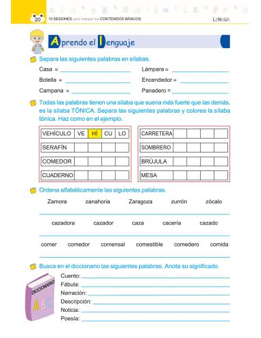 10 sesiones para trabajar los contenidos básicos 4