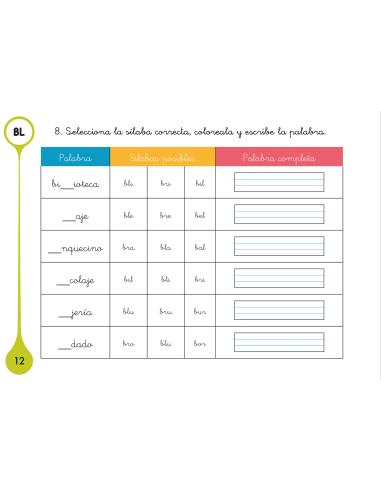 Sílabas trabadas BL/BR