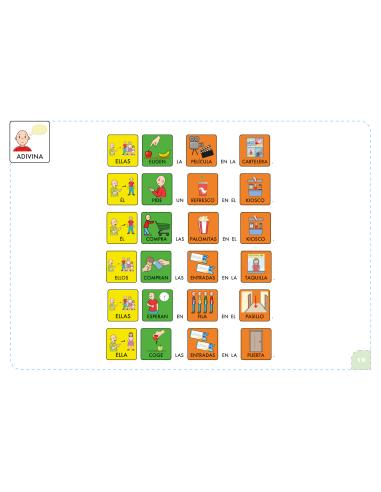 Comprensión con pictogramas El centro comercial