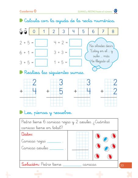 Cuaderno de refuerzo de matemáticas - Matemáticas comprensivas - Calculo 0