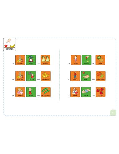 Comprensión con pictogramas. Los alimentos