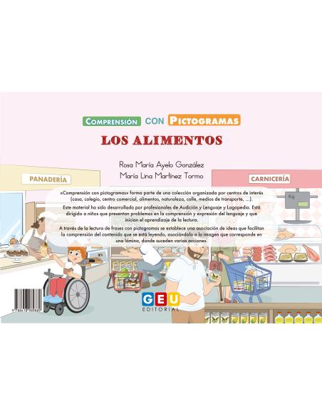 Comprensión con pictogramas. Los alimentos