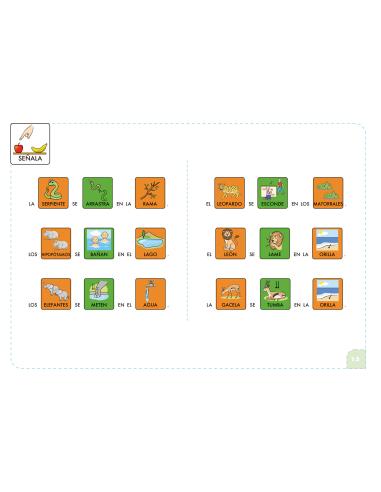 Comprensión con pictogramas. La naturaleza