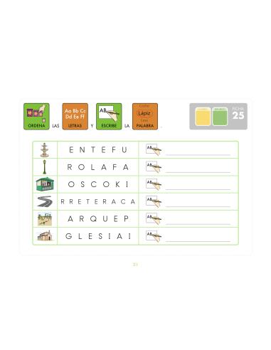 Método de lectoescritura visual 11. Mi localidad