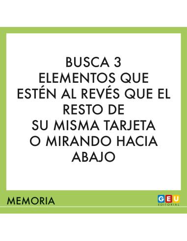 Juego de cartas de estimulación cognitivas para...