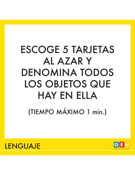 Juego de cartas de estimulación cognitivas para adultos
