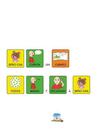 Nora y Nico. Nora va al colegio