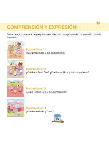 Nora y Nico. Nora va al colegio