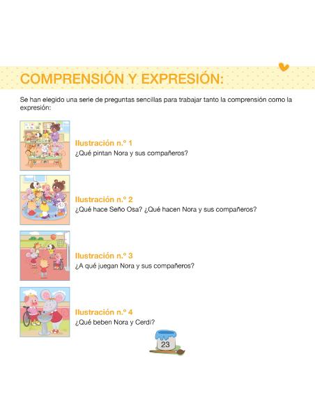 Nora y Nico. Nora va al colegio