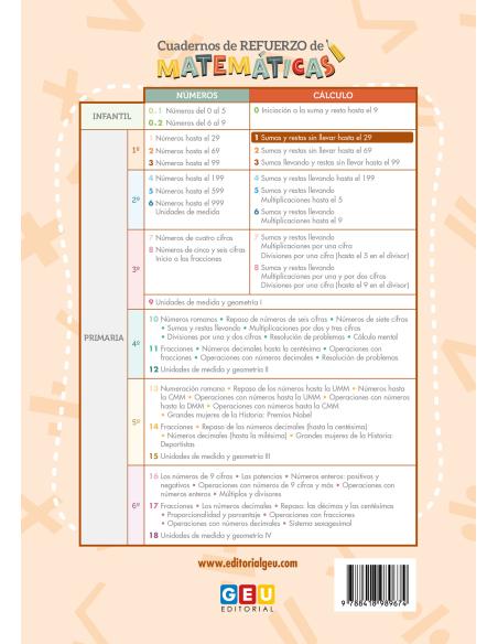 Cuaderno de Refuerzo de Matemáticas - Matemáticas comprensivas - Cálculo 1