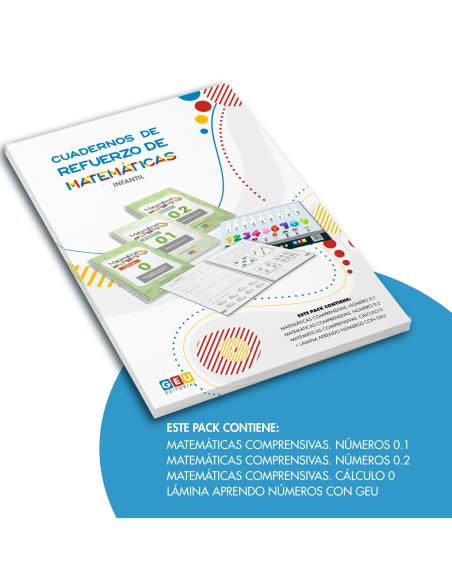 Pack cuadernos de refuerzo de matemáticas, Infantil