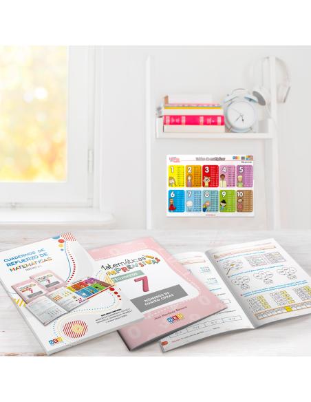 Pack cuadernos de refuerzo de matemáticas, tercero 3.1