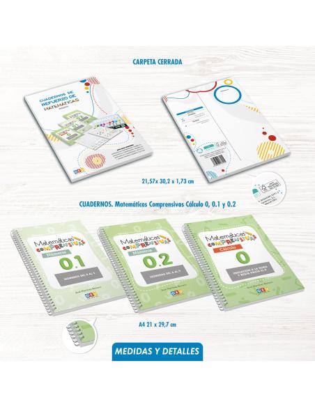 Pack cuadernos de refuerzo de matemáticas, Infantil