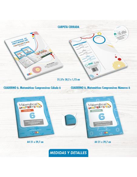 Pack cuadernos de refuerzo de matemáticas, Segundo 2.3