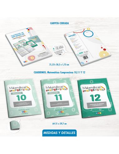 Pack cuadernos de refuerzo de matemáticas, cuarto