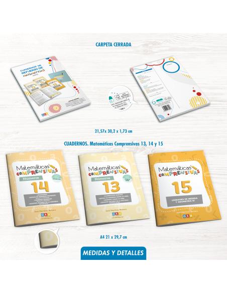 Pack cuadernos de refuerzo de matemáticas, quinto de primaria