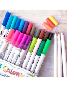 Rotuladores Para Lettering, 24 Rotuladores De Doble Punta 2