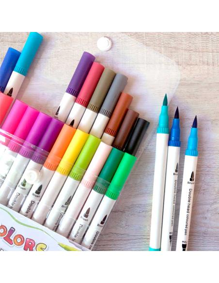 Rotuladores Para Lettering | 24 Rotuladores De Doble Punta