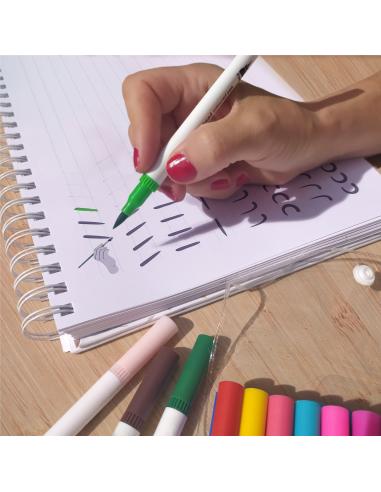 Pack rotuladores y cuaderno de lettering