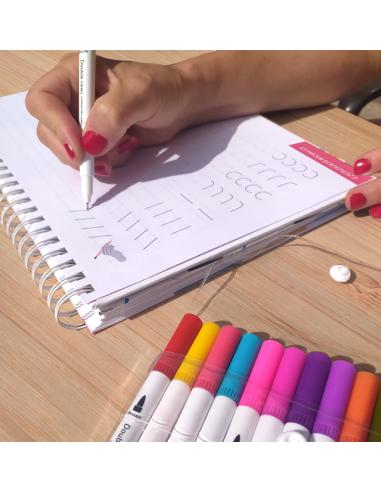 Pack rotuladores y cuaderno de lettering