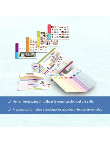 Planificador visual semanal con imagen real y...