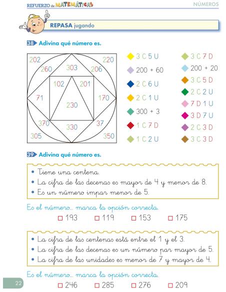 Cuaderno de Refuerzo de Matemáticas comprensivas. Números 5