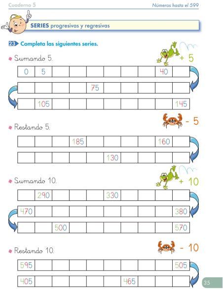 Cuaderno de Refuerzo de Matemáticas comprensivas. Números 5