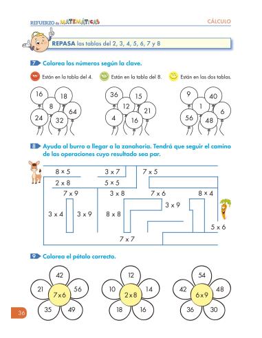 Cuadernos de refuerzo de matemáticas....
